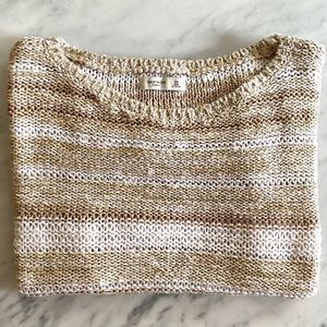 Gilly Hicks/Hollister Metallic Crop Sweater